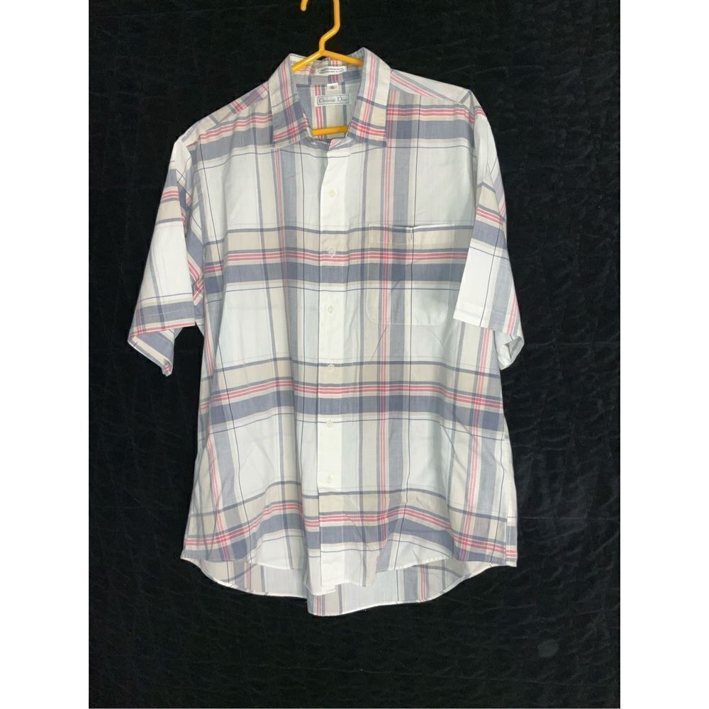 Christian Dior xl short sleeve button shirt button